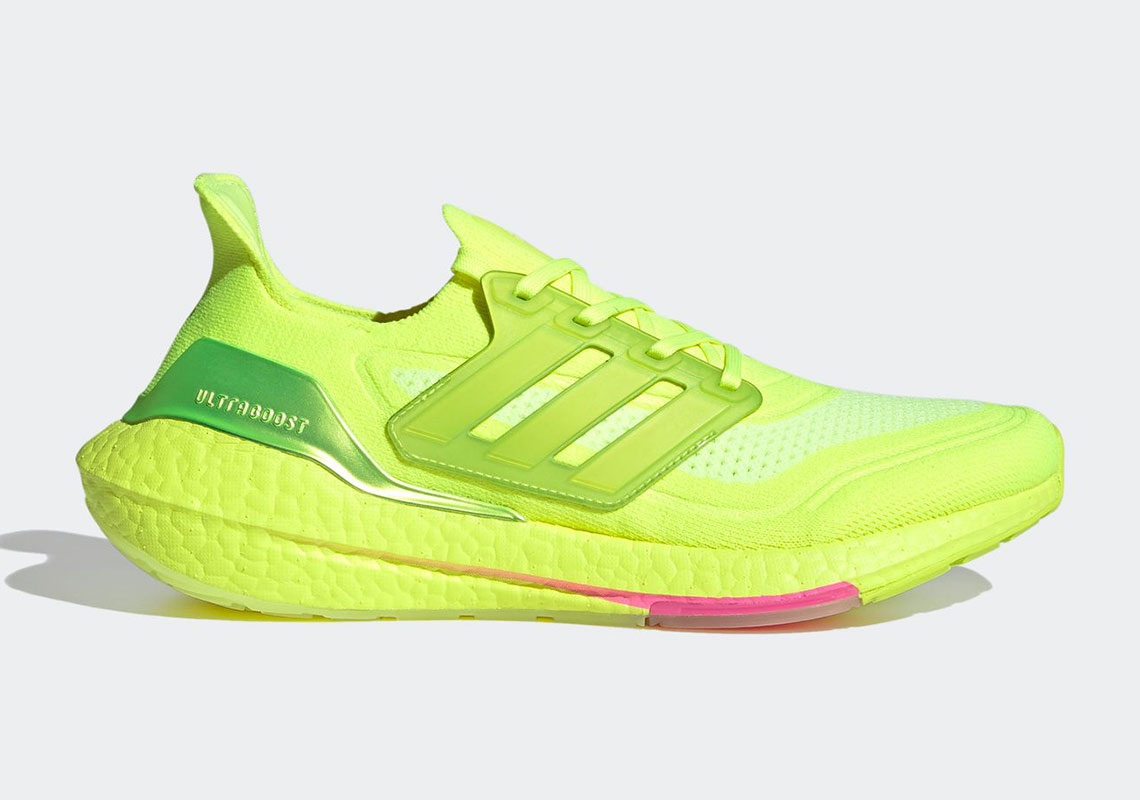 The adidas Ultraboost 21 Goes Full Solar Yellow