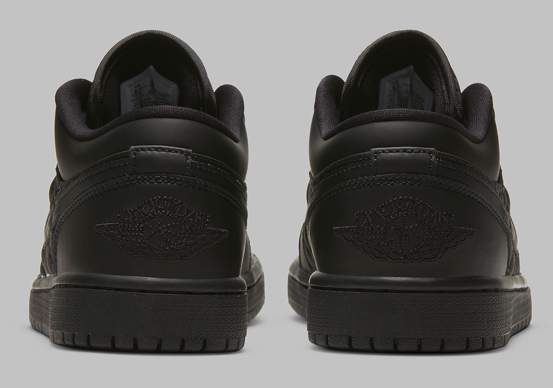 Air Jordan 1 Low Quilted Black Db6480 001 3