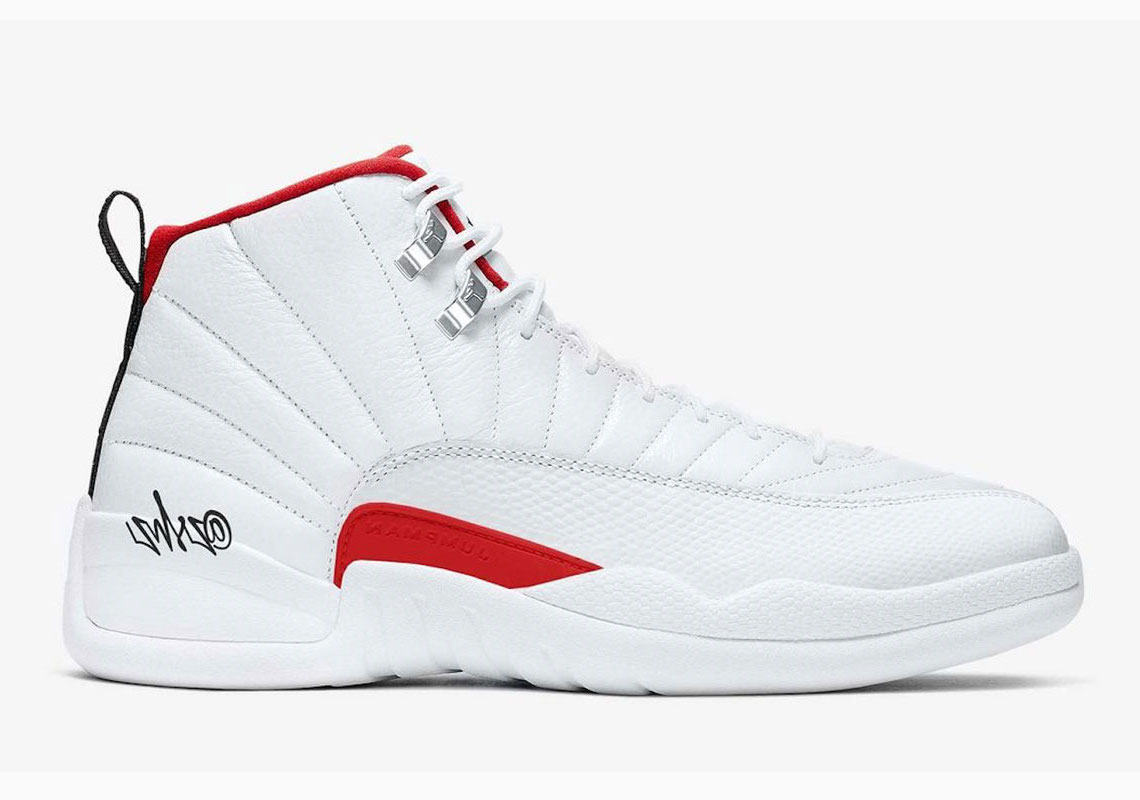 Air Jordan 12 White University Red Black Ct8013 106 4