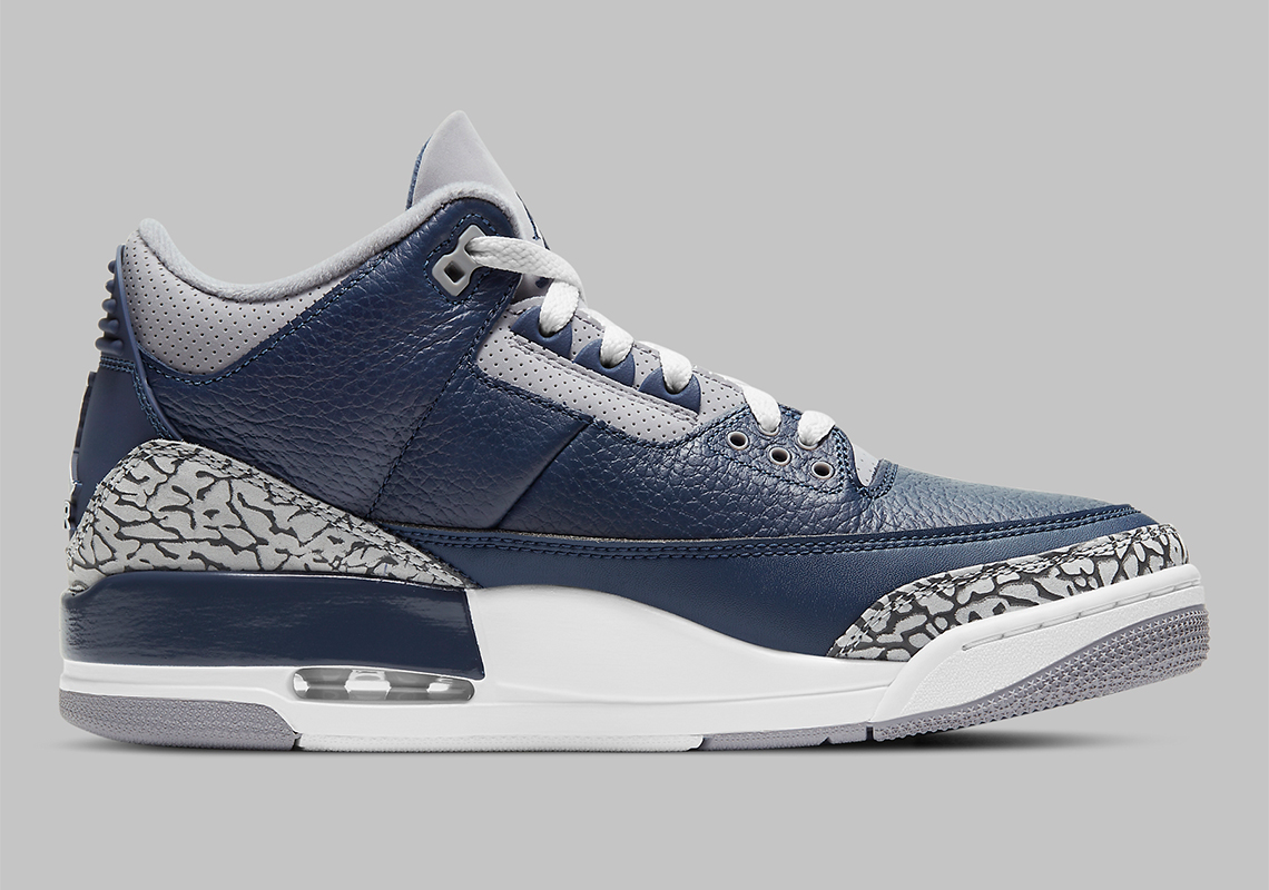 Air Jordan 3 Midnight Navy Cement Grey White Georgetown Ct8532 401 4