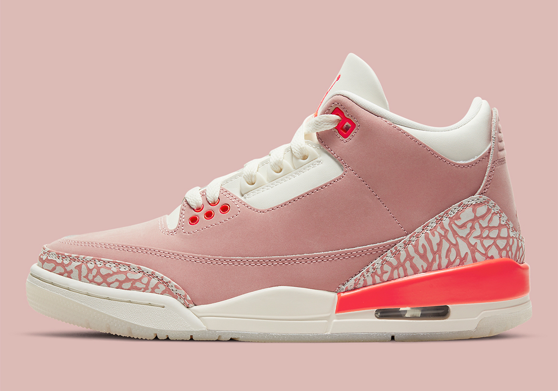 Air Jordan 3 Sail Rust Pink White Crimson Ck9246 600 1