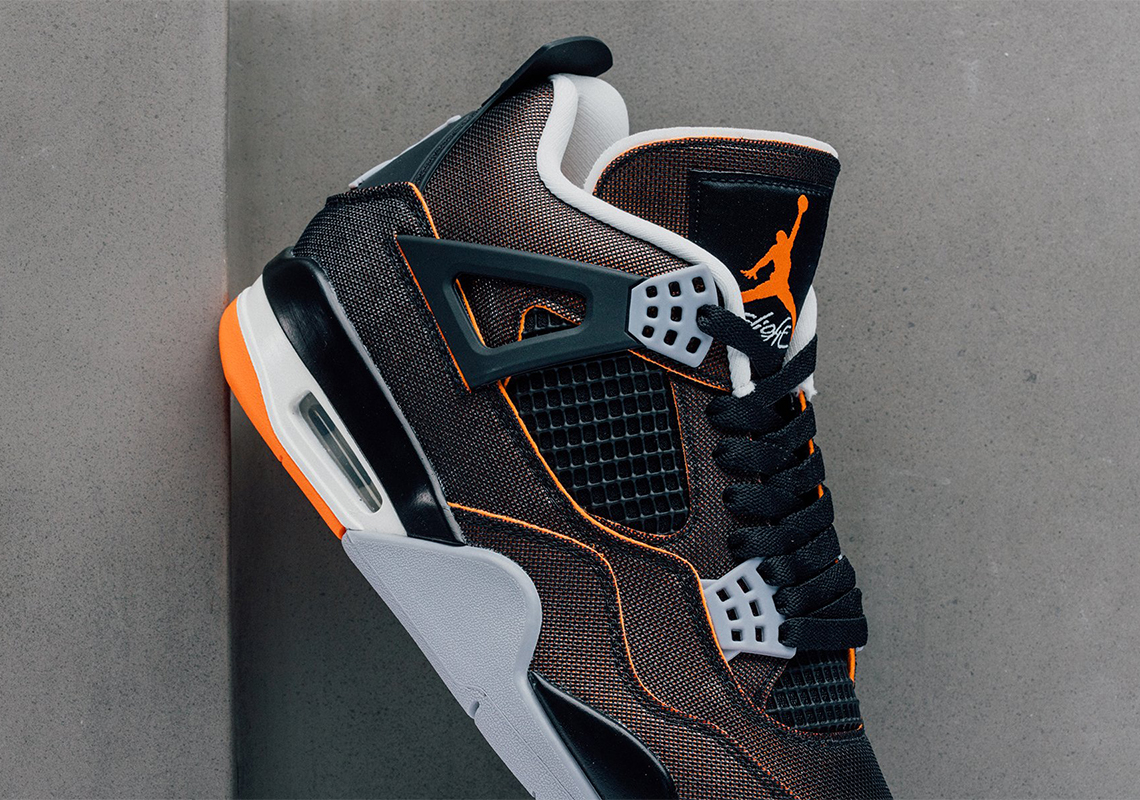 Air Jordan 4 Starfish Black Orange Release Info 2