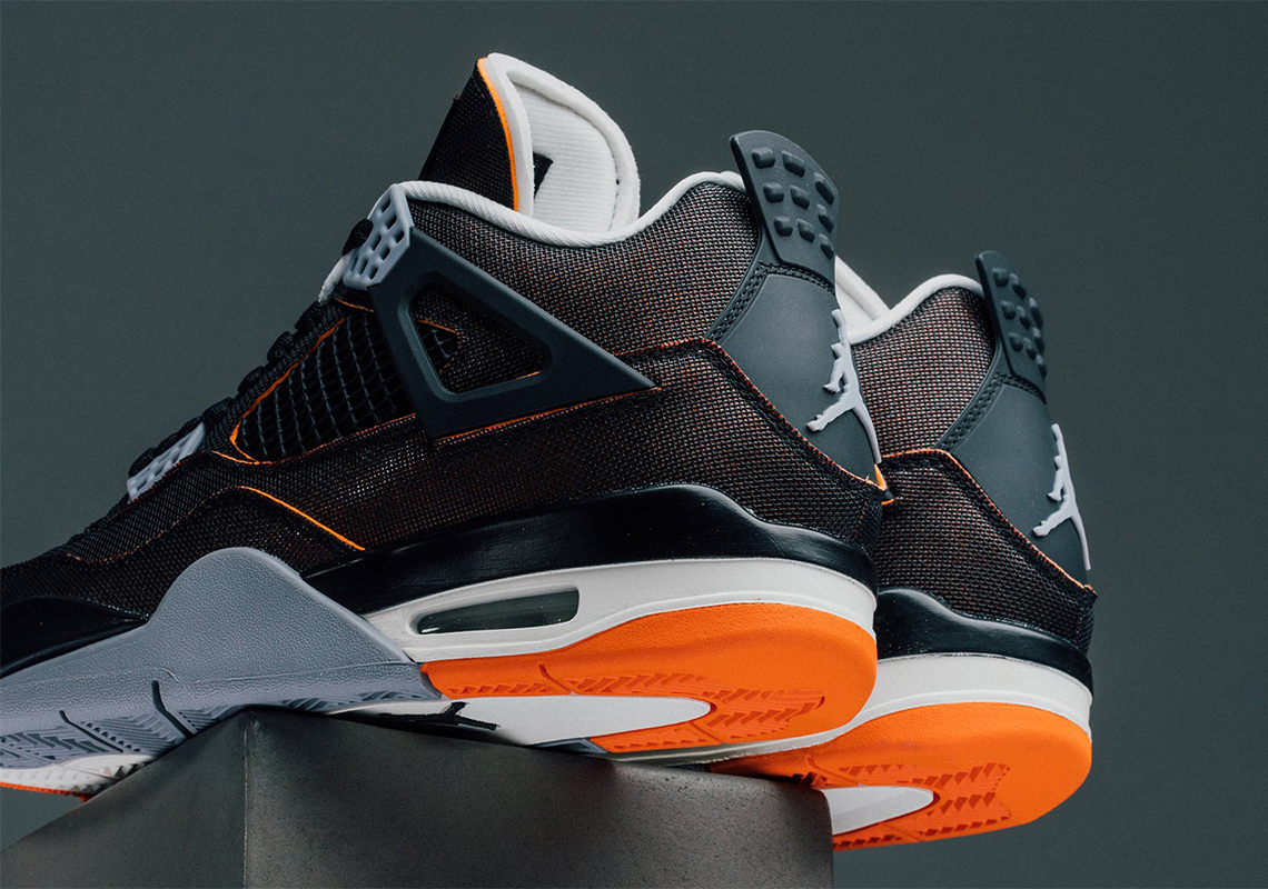 Air Jordan 4 Starfish Black Orange Release Info 3