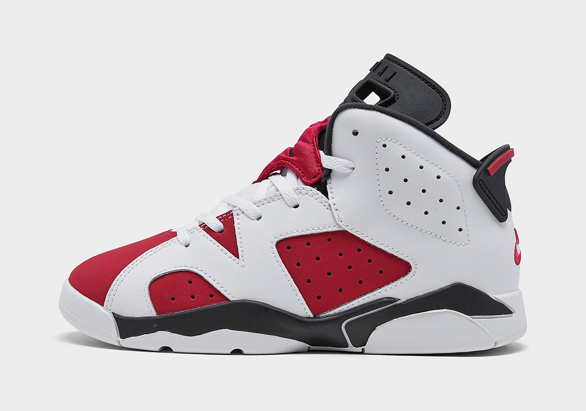 Air Jordan 6 Carmine Ps Pre School 2021 384666 106 6