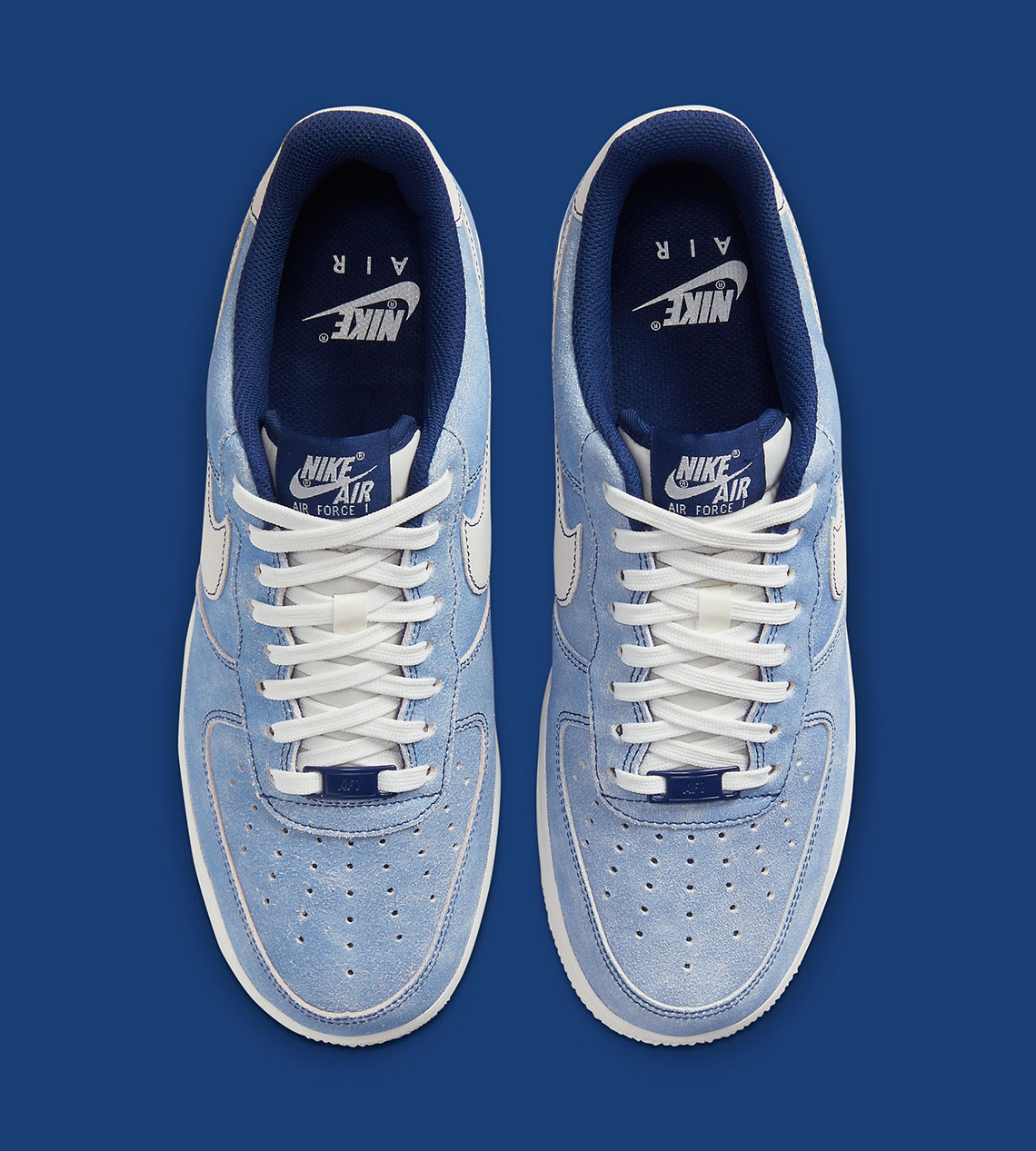 Nike Air Force 1 Low Blue Suede Dh0265 400 2