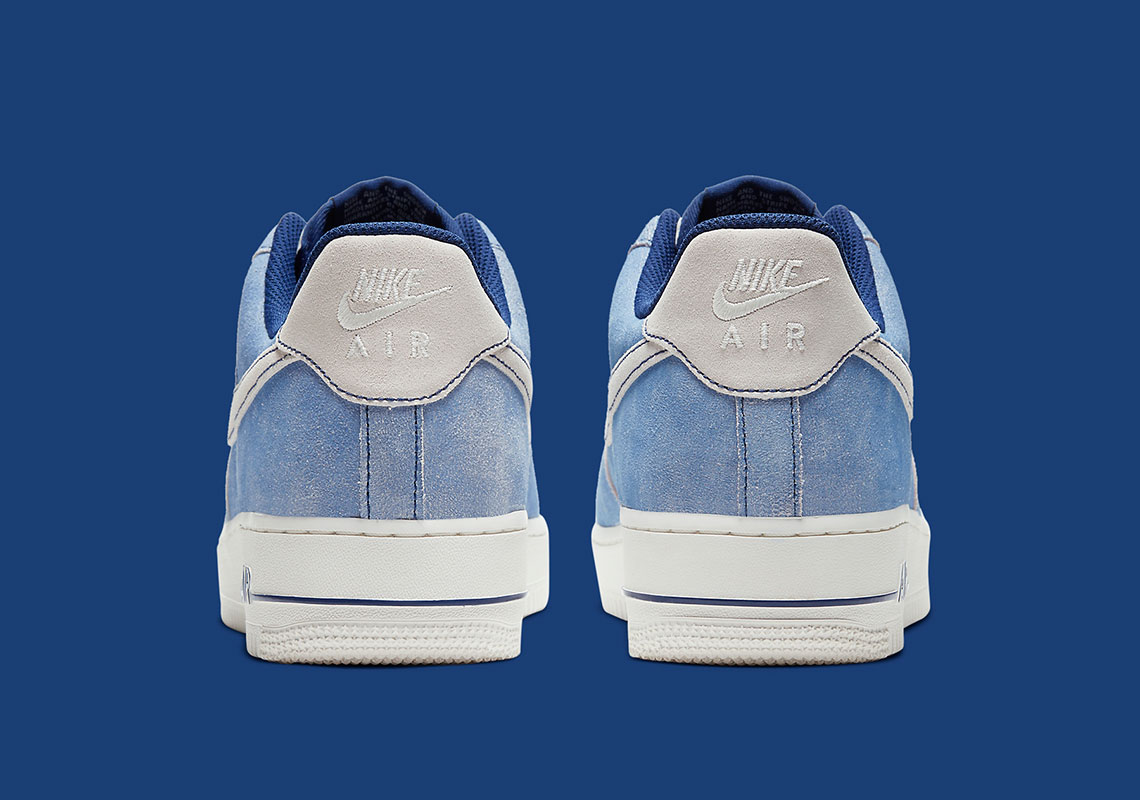 Nike Air Force 1 Low Blue Suede Dh0265 400 7