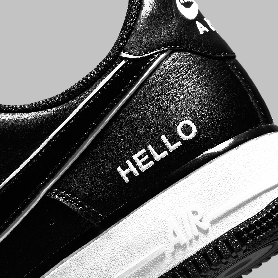 Nike Air Force 1 Low Name Tag Hello Black Cz0327 001 4