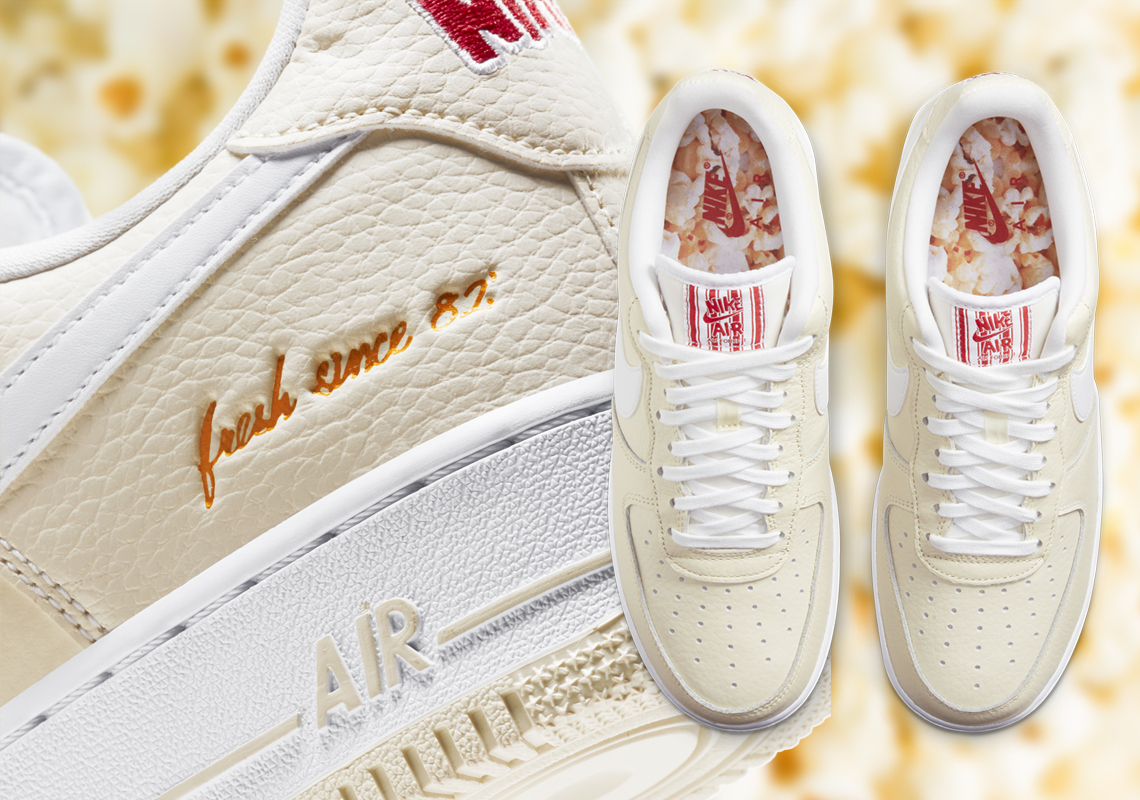 Buttery Popcorn Fills This Nike Air Force 1 Low