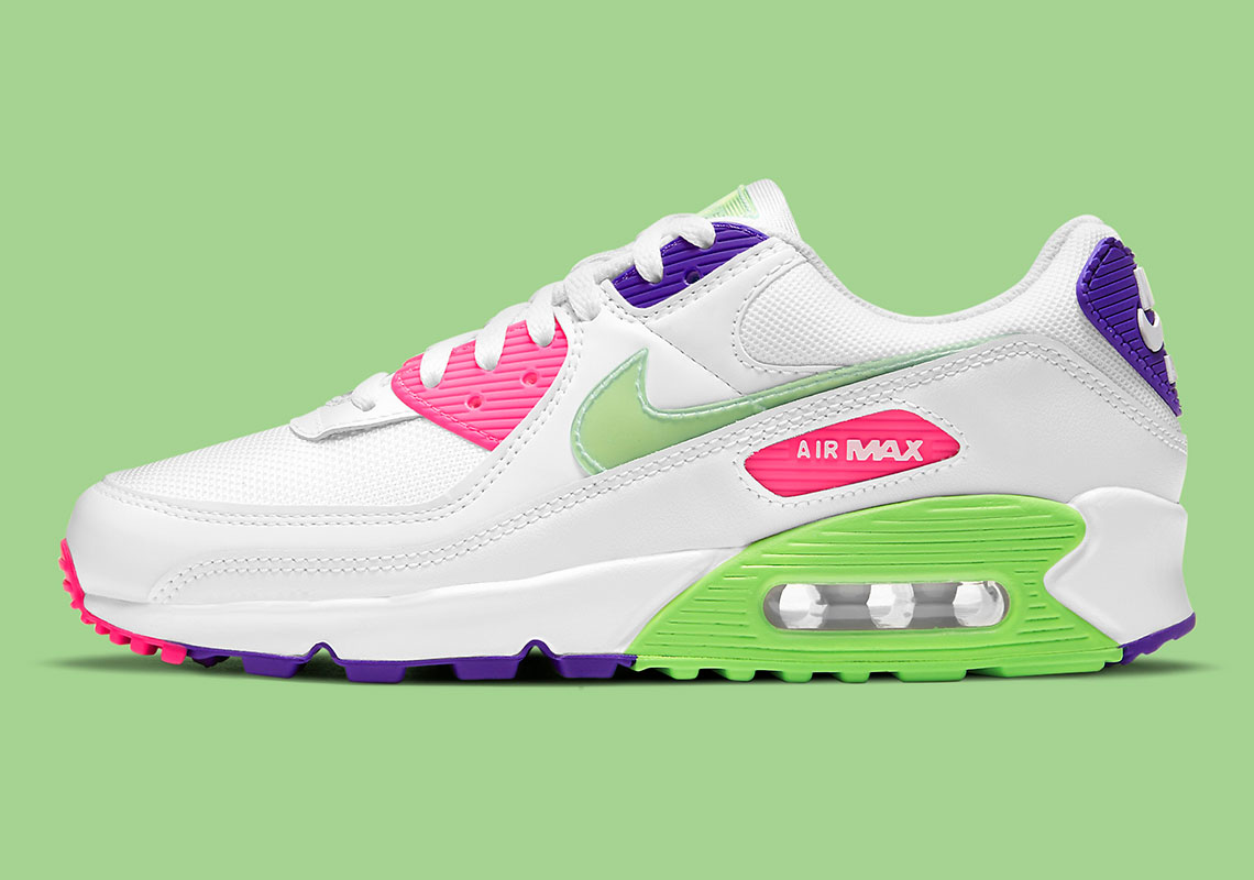 Nike Air Max 90 Bright Neon Dh0250 100 1