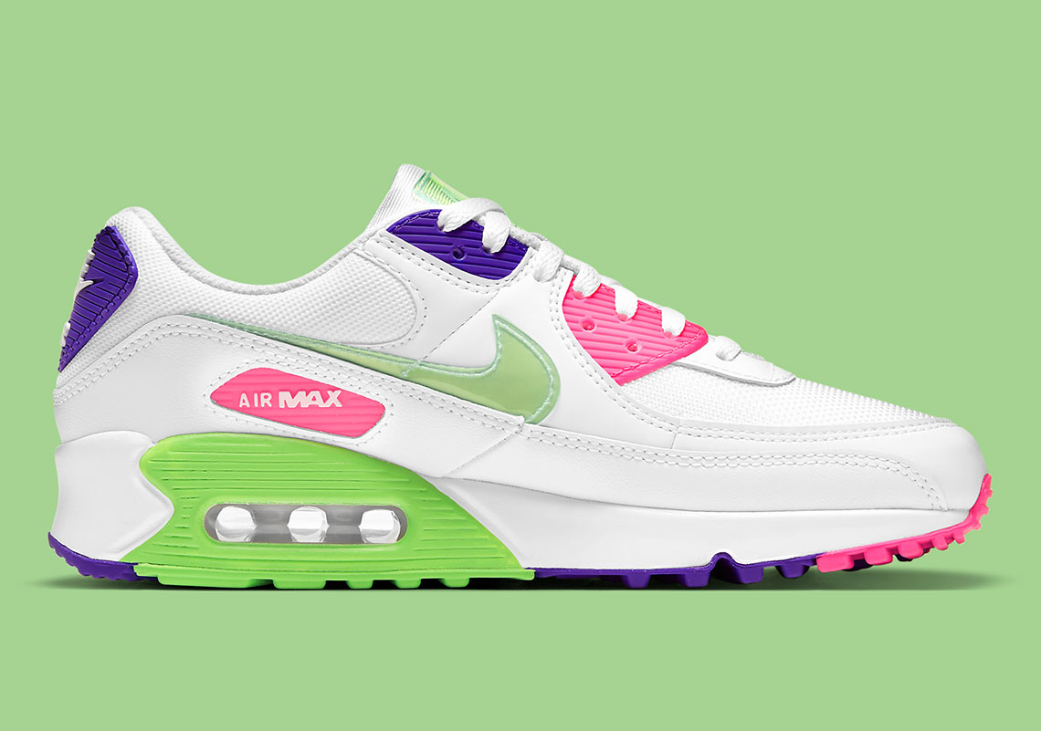 Nike Air Max 90 Bright Neon Dh0250 100 5