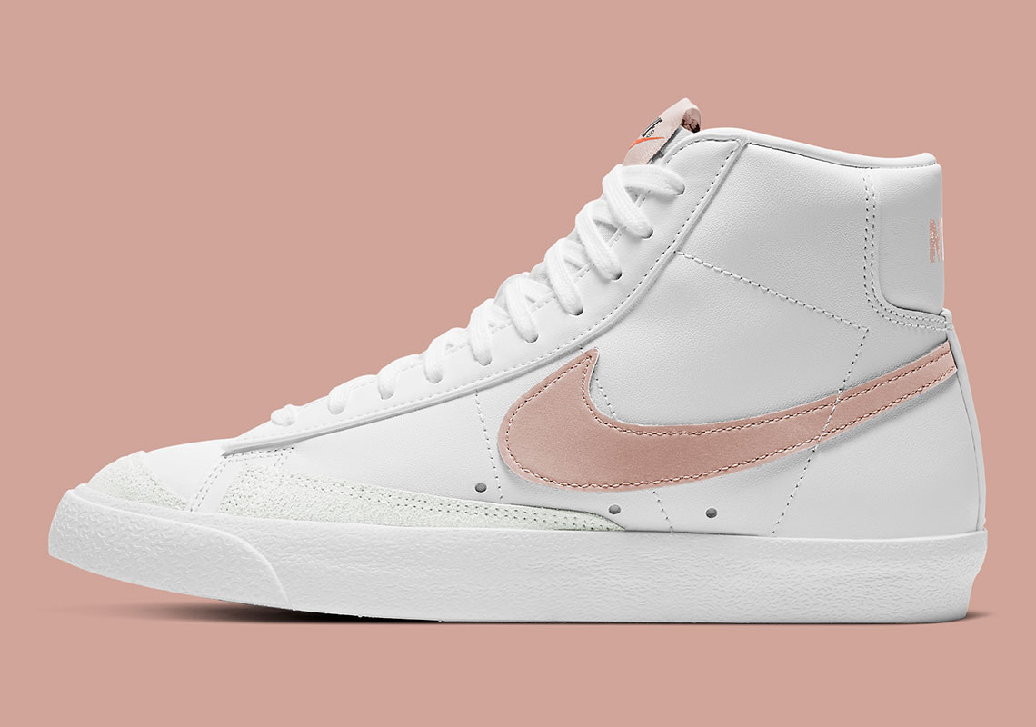 The Nike Blazer Mid '77 Adds An Elegant Touch With Oxford Pink