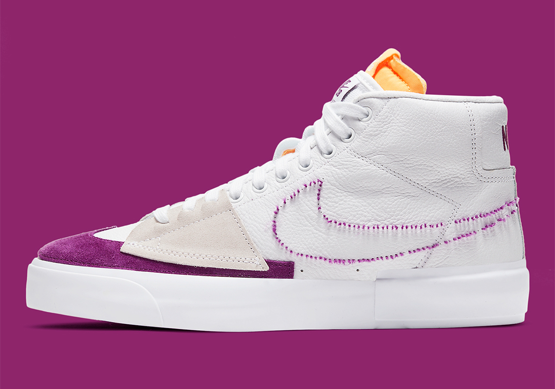 A Lakers-Friendly Colorway Lands On The Nike SB Blazer Mid Edge