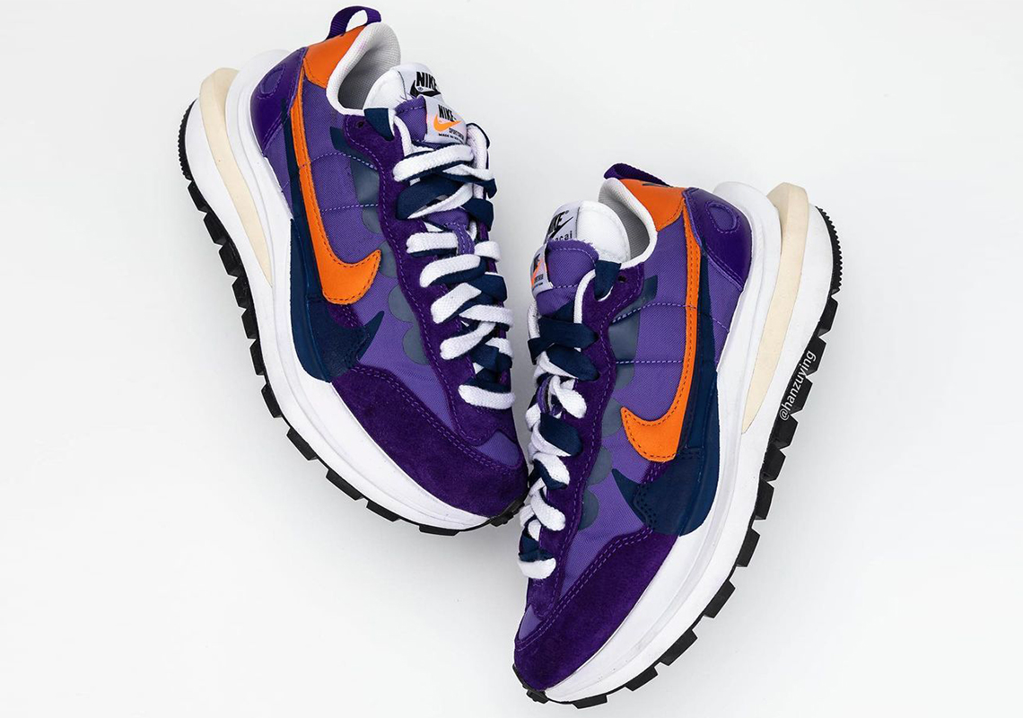 Sacai Nike Vaporwaffle Ss21 Purple 4