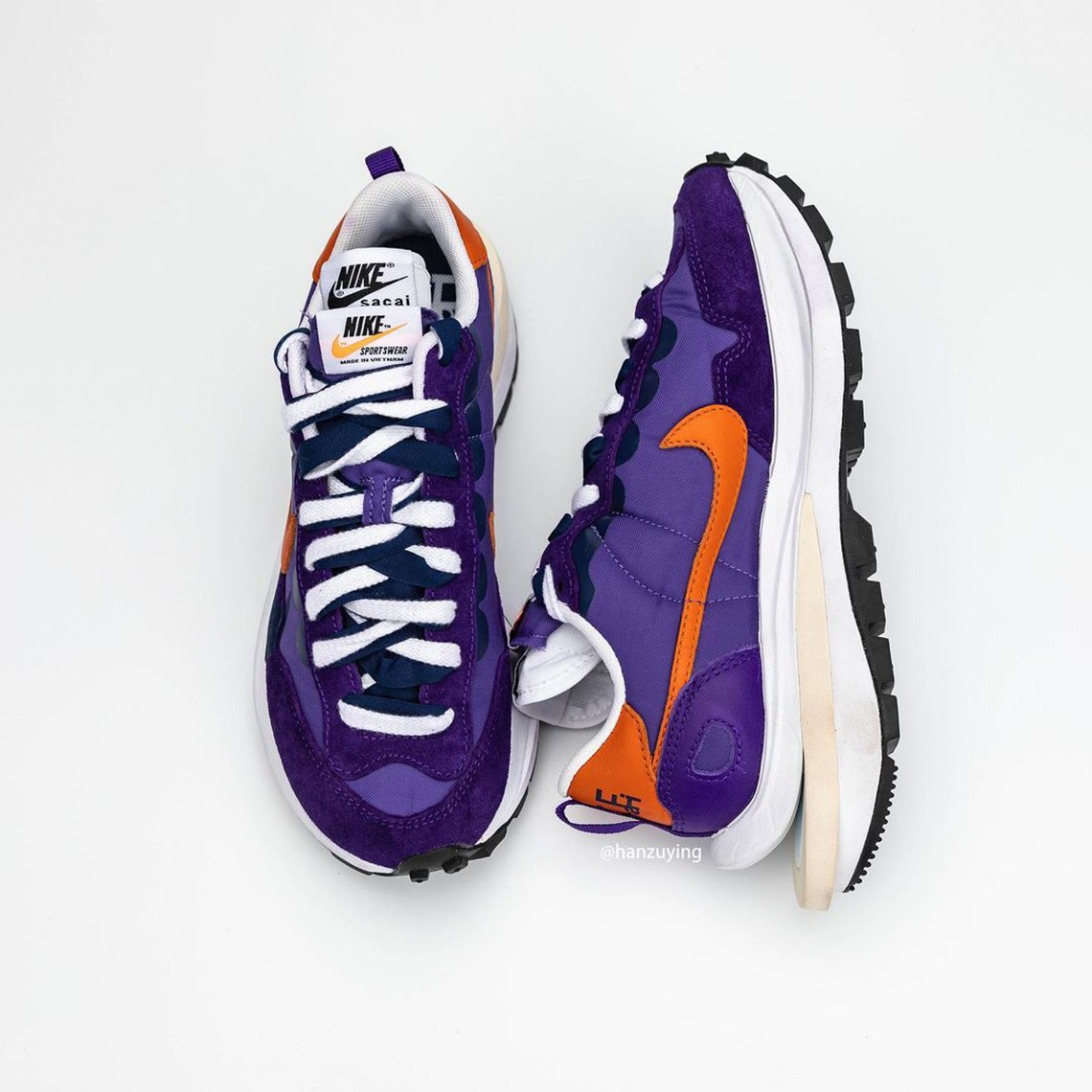 Sacai Nike Vaporwaffle Ss21 Purple 5