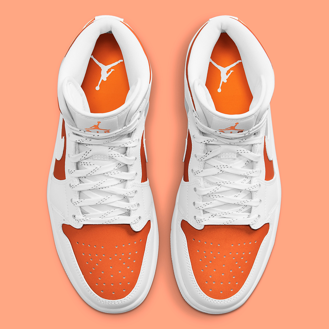 Air Jordan 1 Mid White Orange Cz0774 800 3