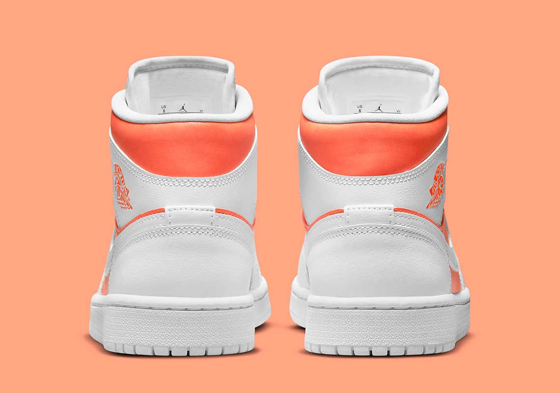 Air Jordan 1 Mid White Orange Cz0774 800 5