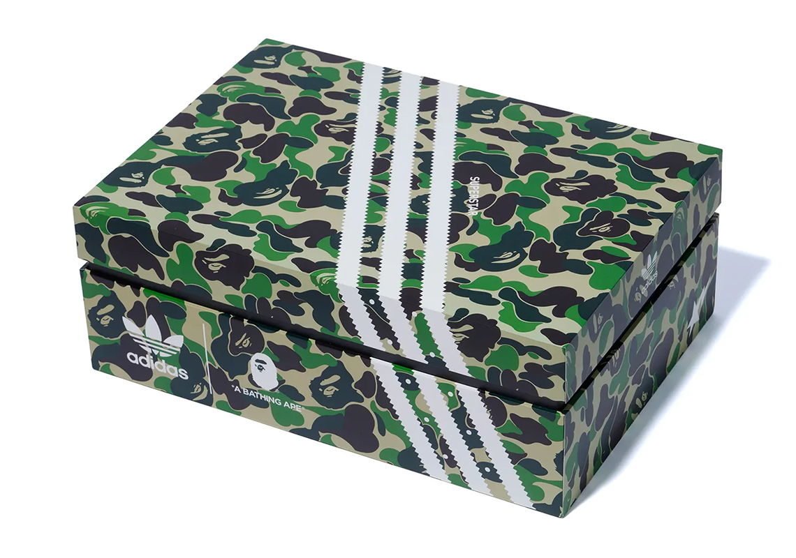 Bape Adidas Superstar 80s White Black 8