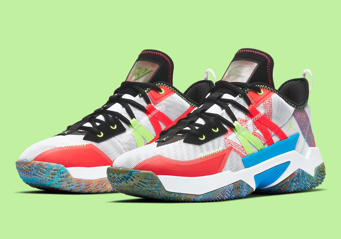 The Jordan Westbrook One Take II Gets Its Own Multi-color Appeal