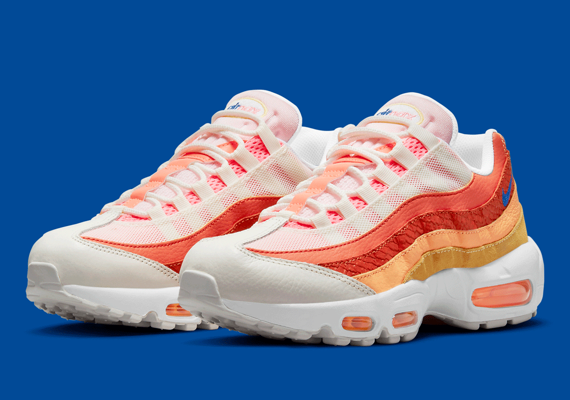 A Bright And Vivid Nike Air Max 95 Gets A Sudden Touch Of Luxury With Snakeskin