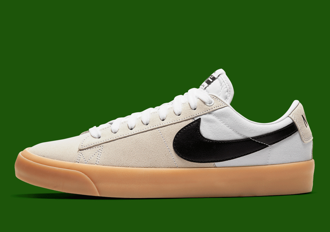 The Nike SB Blazer Low GT Achieves A Two-Toned Upper With Gum Soles