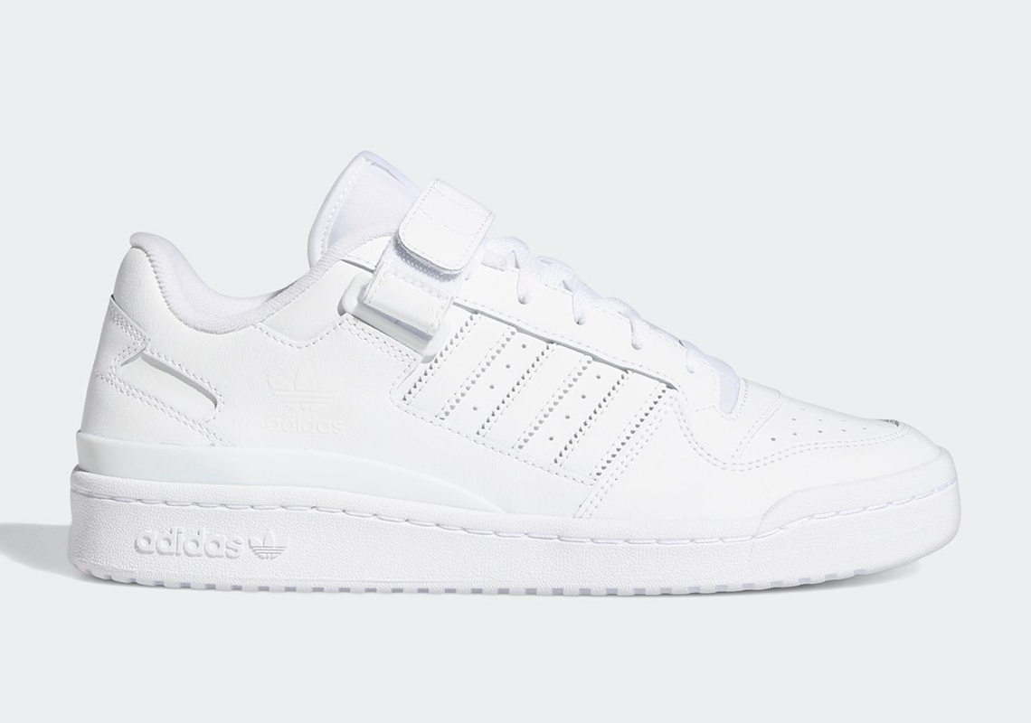 Triple White Comes To The adidas Forum Lo