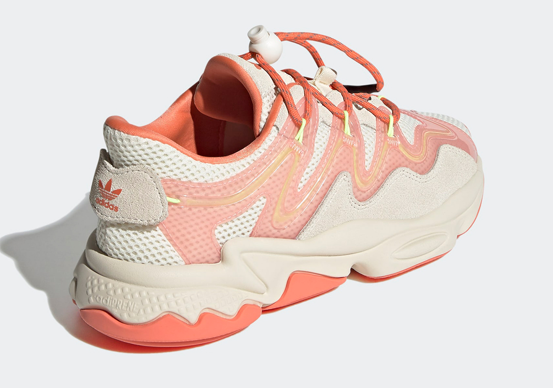 Adidas Ozweego Cream White Semi Coral Glow Pink H01568 5