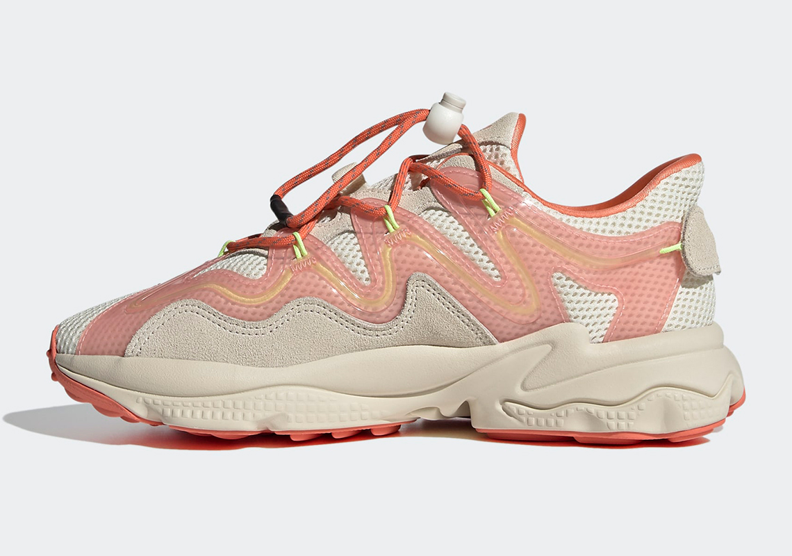 Adidas Ozweego Cream White Semi Coral Glow Pink H01568 6