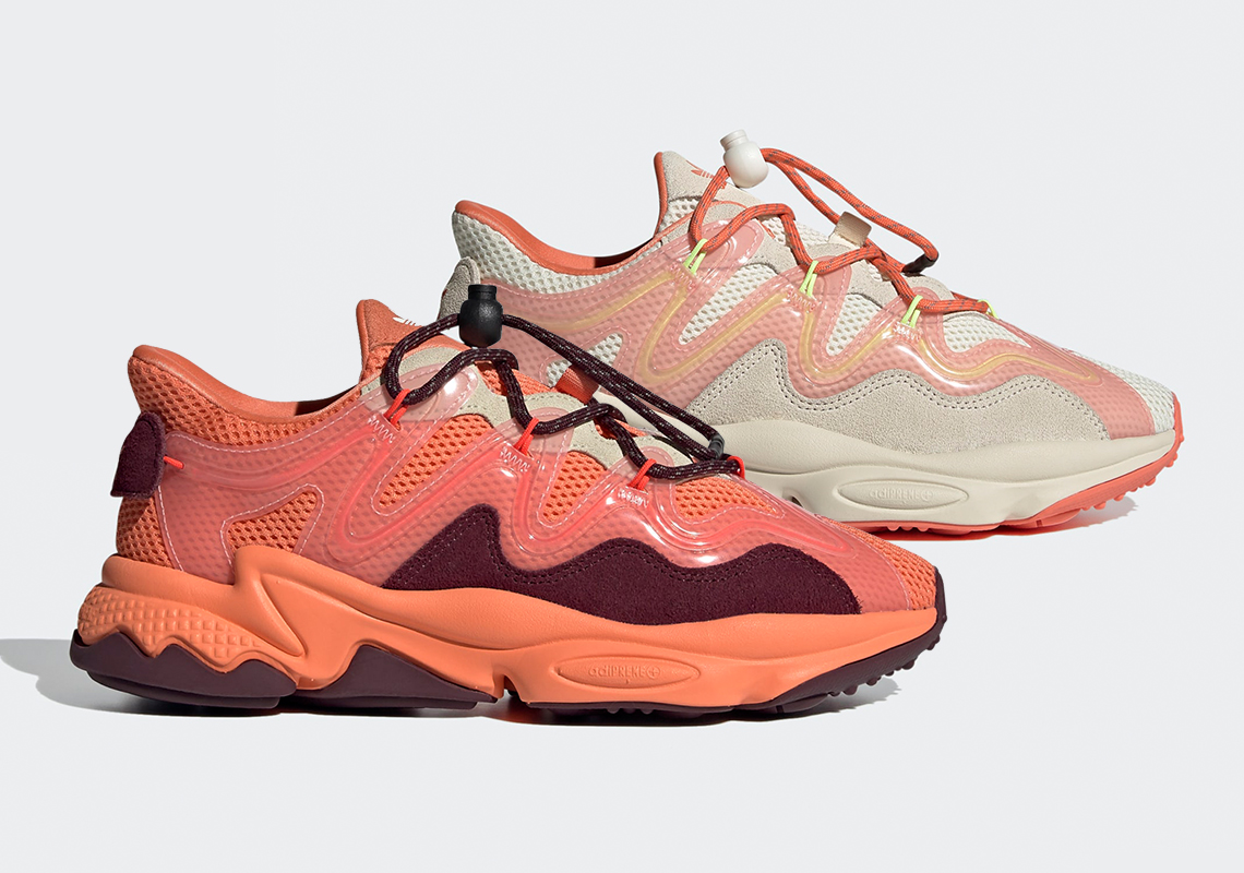 The Women's adidas Ozweego Plus Is Delivering Two "Semi Coral" Combos