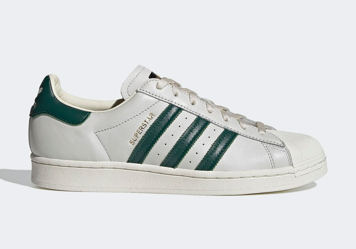 Adidas Superstar Off White Collegiate Green H68186