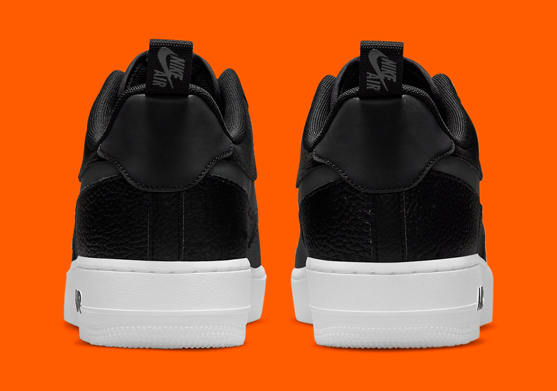 Nike Air Force 1 Black Orange Reflective Dj6887 001 10