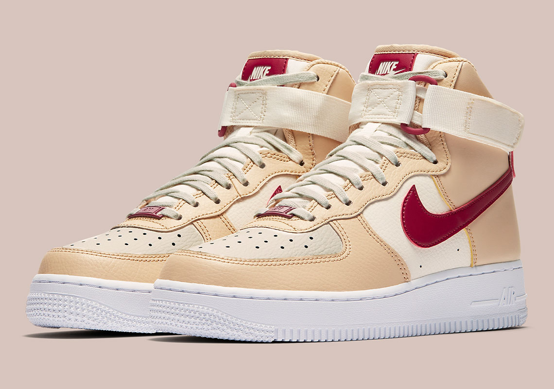 A Color Combo Of The Mars Yard Effect Appear On This Women's Nike Air Force 1 High