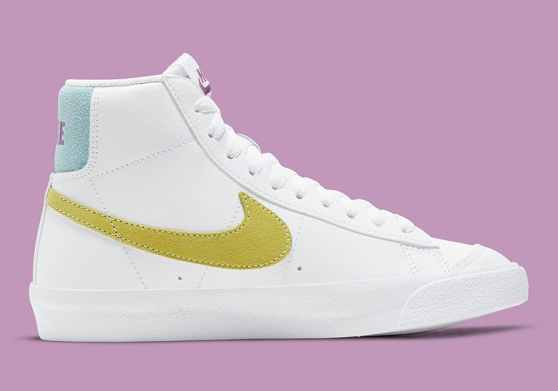 Nike Blazer Mid 77 Gs White Glacier Blue Dh4112 100 4