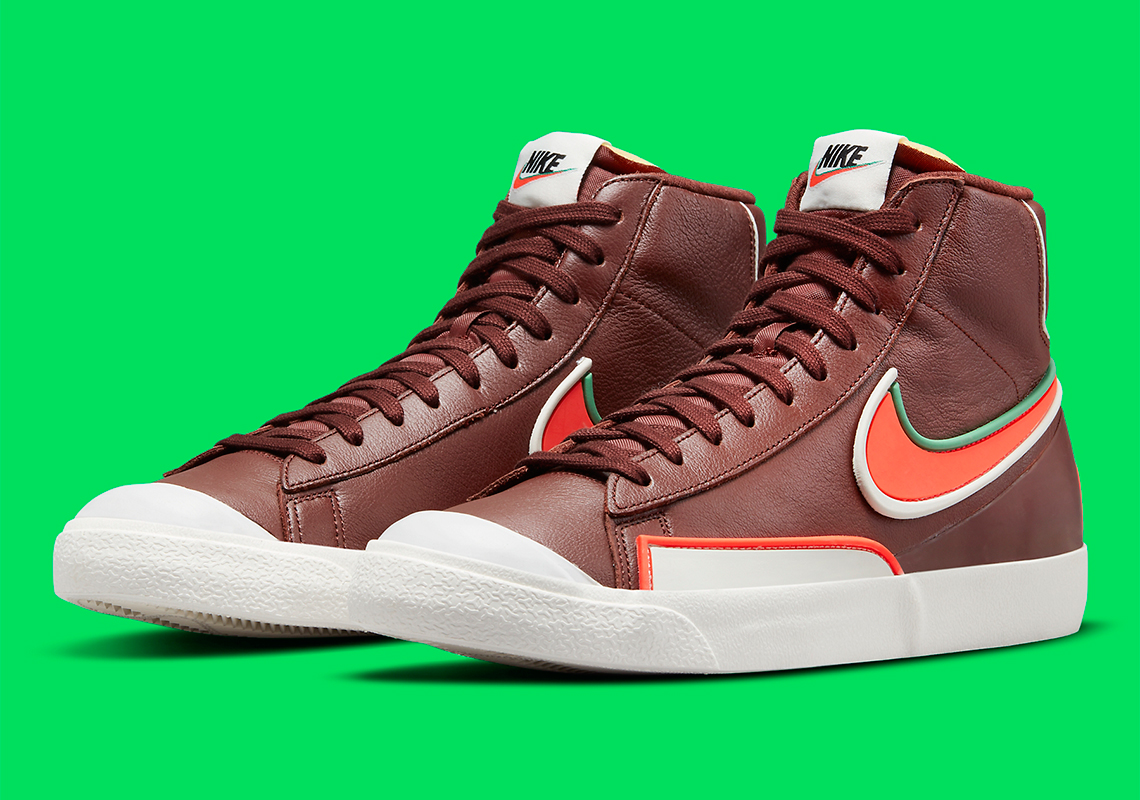 The Nike Blazer Mid ’77 Infinite Emerges In Dark Maroon Leathers