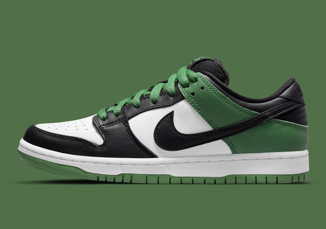 Nike Sb Dunk Low Classic Green Bq6817 302 1