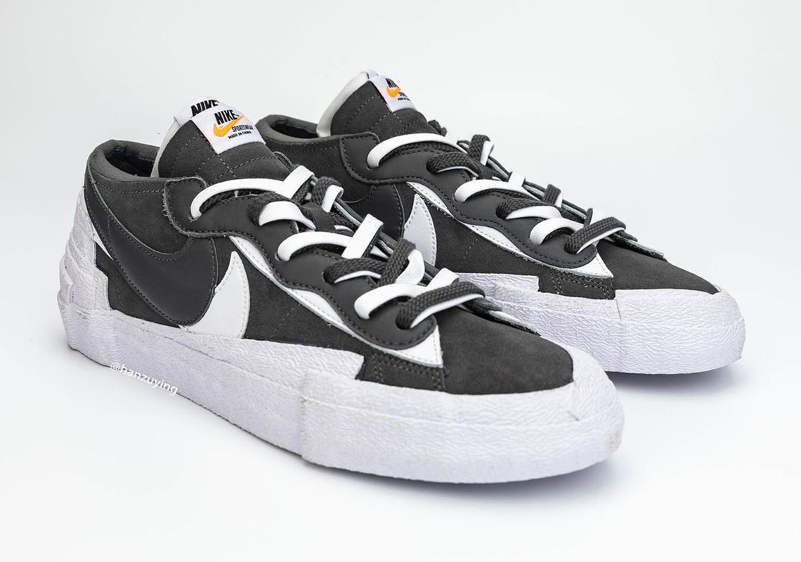 Sacai Nike Blazer Low White Grey Dd1877 002 4