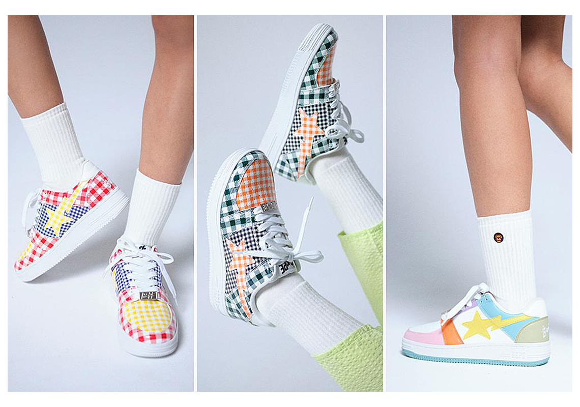 A BATHING APE Reveals Ladies' BAPE STA Drops In Gingham And Spring Motifs