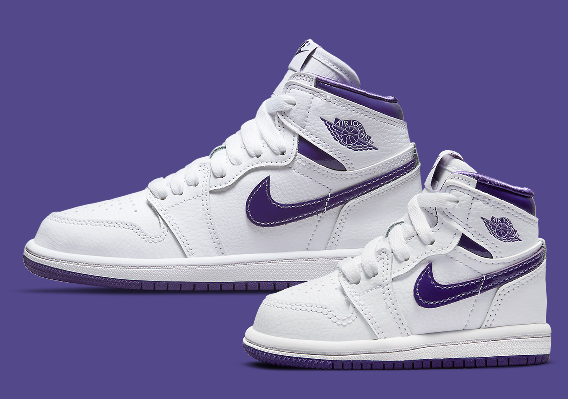 Air Jordan 1 Retro High OG "Court Purple" Releasing In Preschool And Toddler Sizes