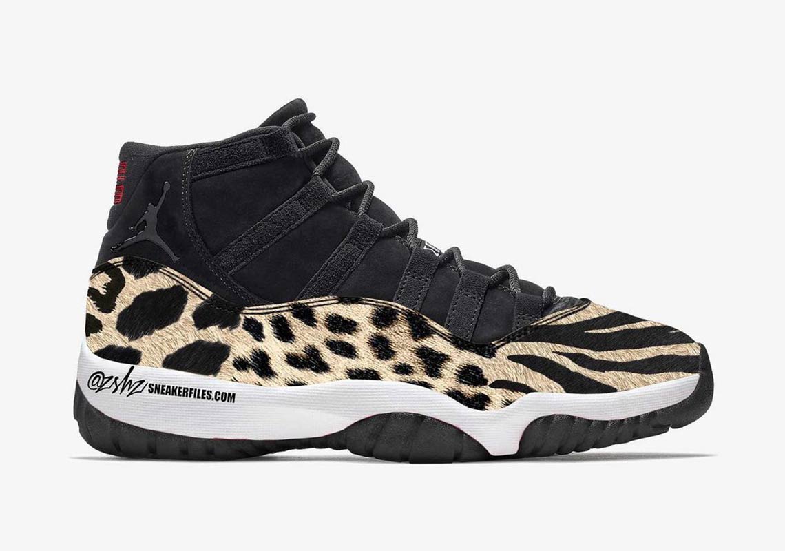 This WMNS Air Jordan 11 Combines Cheetah, Leopard, And Tiger Prints