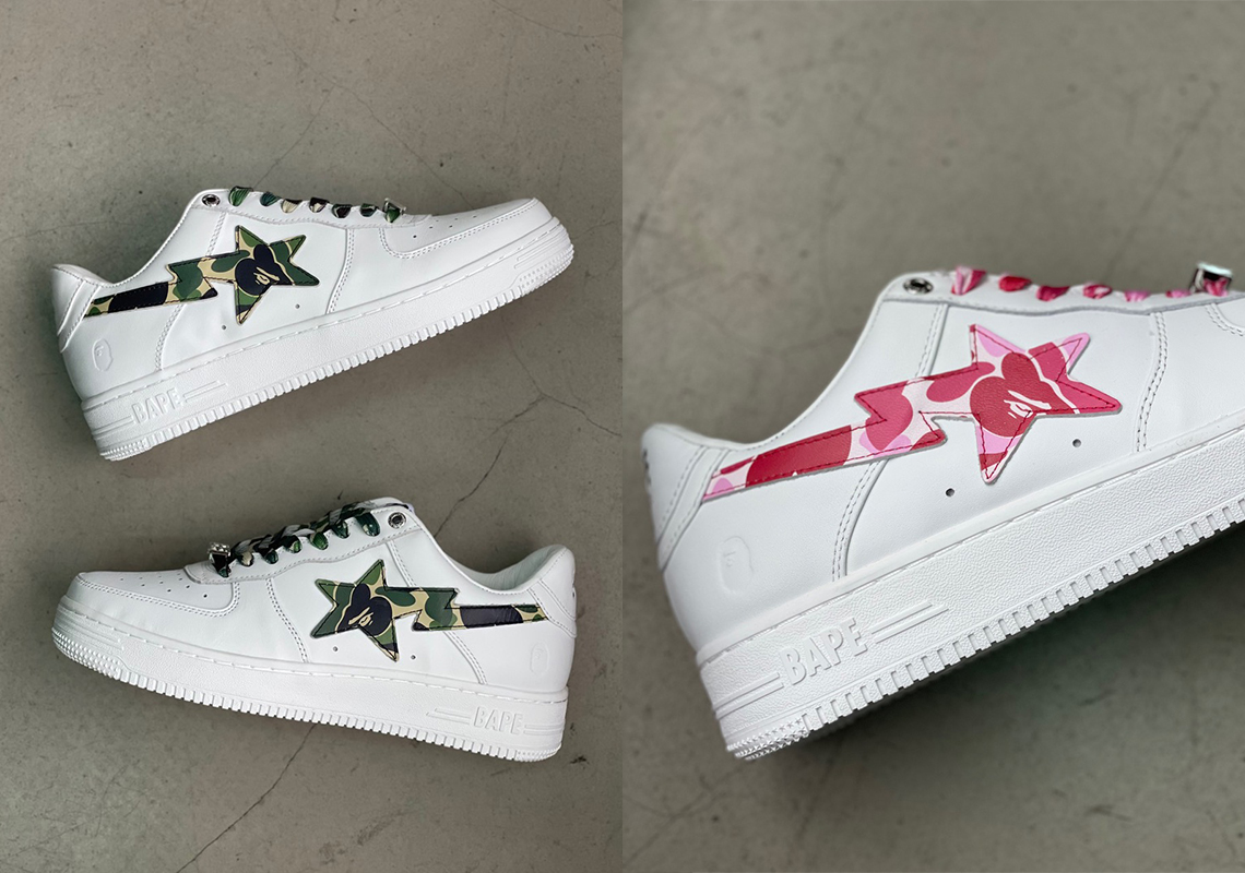 A Bathing Ape Adds Their Signature Camos To The Bapesta’s Stars