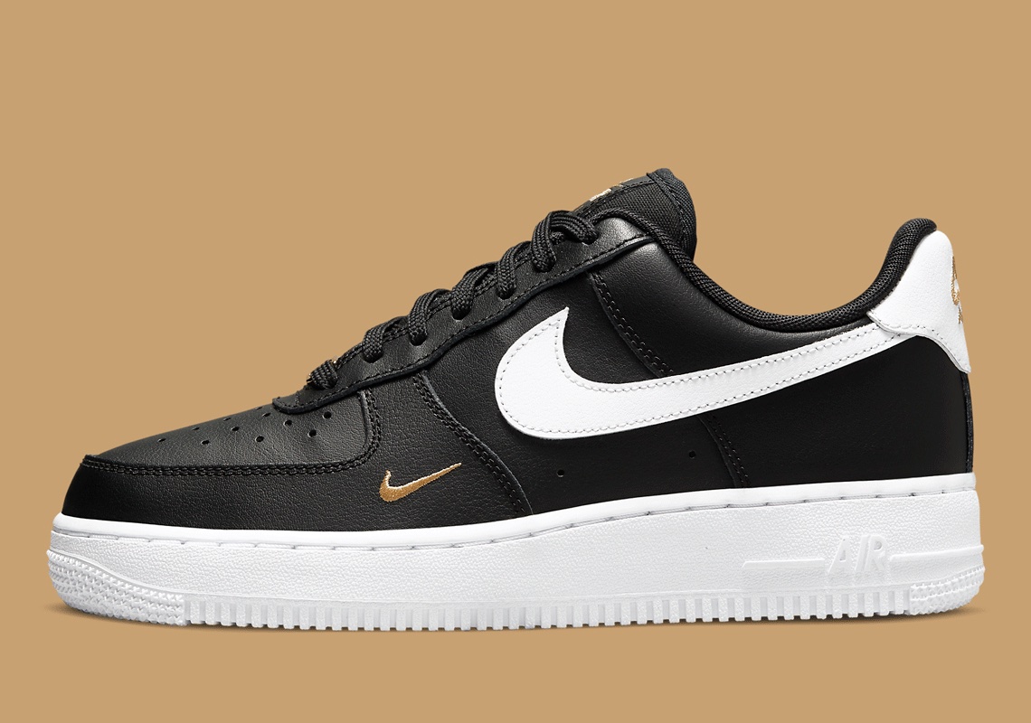 More Gold Mini-Swooshes Land On The Nike Air Force 1