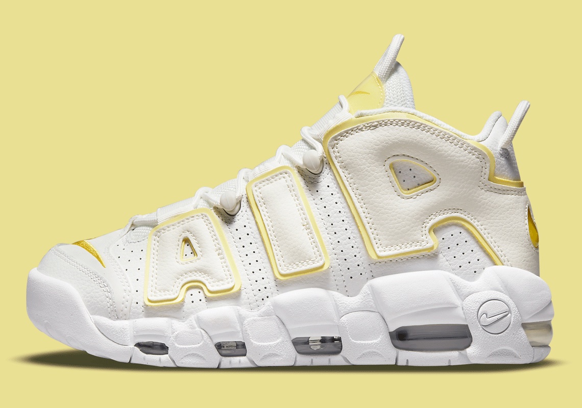 Spring-ready "Light Citron" Lands On The Nike Air More Uptempo