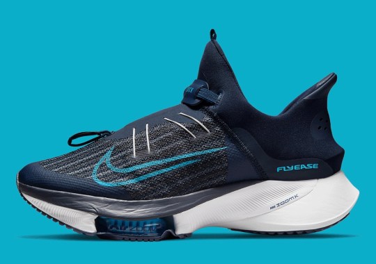Nike’s Hands-Free FlyEase System Appears On The Air Zoom Tempo NEXT% “College Navy”