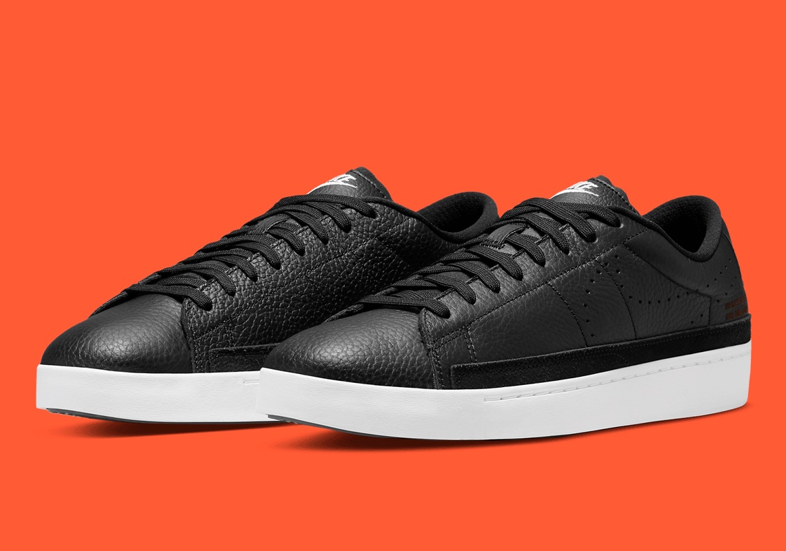 The Nike Blazer Low With Tennis Classic DNA Appears In Sleek "Black"