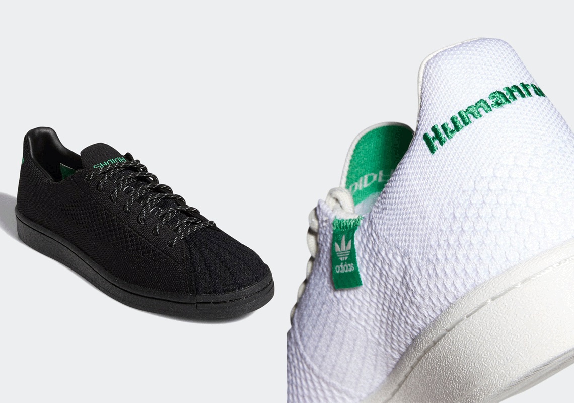 Pharrell's Next adidas Superstar Primeknit Duo Keeps It Simple In White And Black