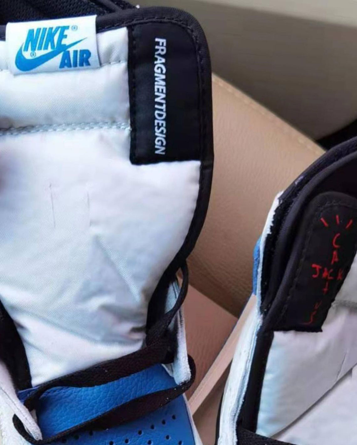 Travis Scott Fragment Air Jordan 1 3