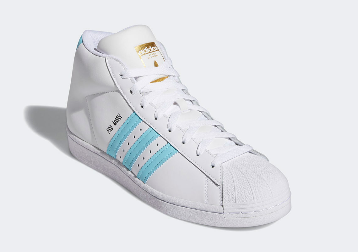 Adidas Pro Model Cloud White Hazy Sky Core Black Gx2534 4