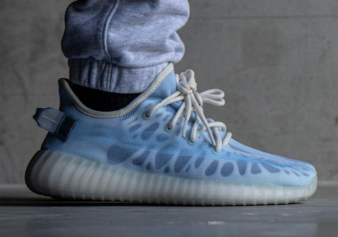 Light Blue Tints Appear On The adidas Yeezy Boost 350 v2 “Mono Ice”