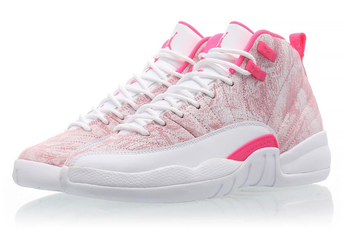 Air Jordan 12 Gs Arctic Pink 510815 101 1