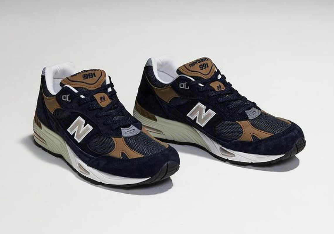 New Balance 991 Miuk Navy Tan 2