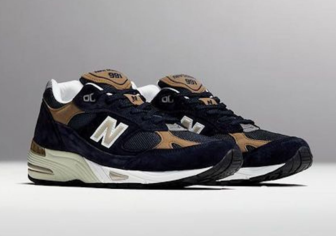 New Balance 991 Miuk Navy Tan 3